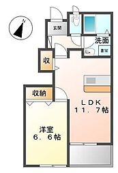 間取図画像 1LDK