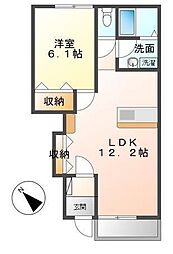間取図画像 1LDK