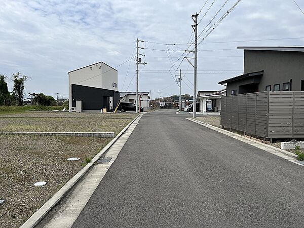 前面道路です。