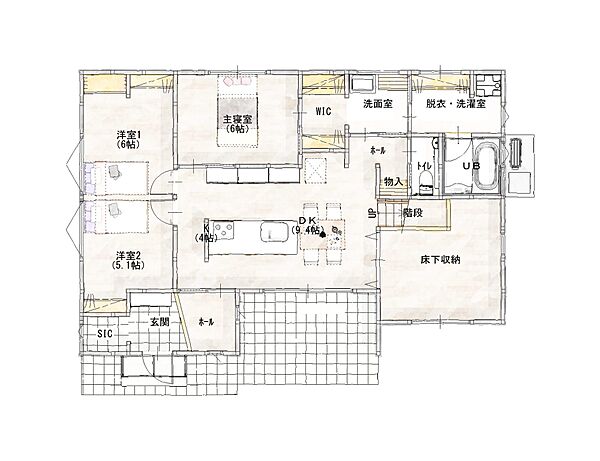 間取りを拡大表示