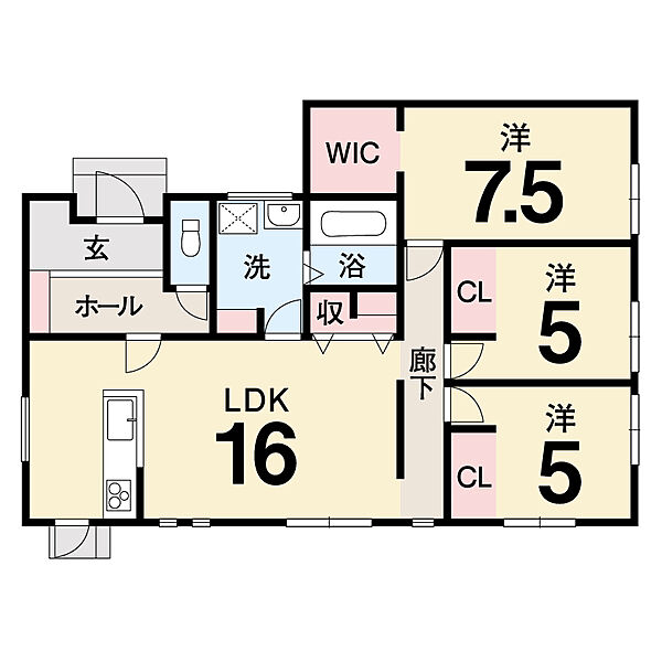 オール電化の3LDK平屋建て住宅です♪