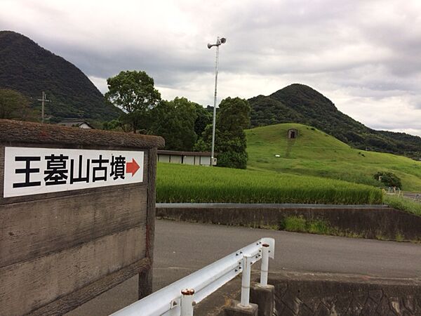 近くには王墓山古墳があります。お散歩にもぴったり。