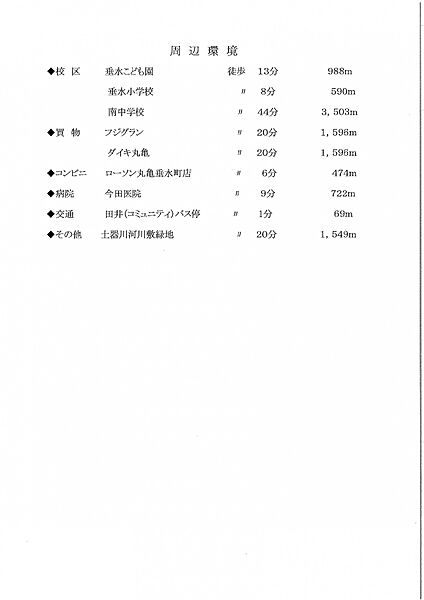 周辺環境