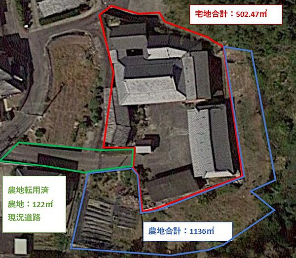 全体地形図（衛星画像）