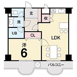 間取図画像 1LDK
