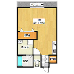 ファミリアン ワンルームの間取図画像