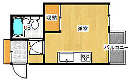 エアリーマンション ワンルームの間取図画像