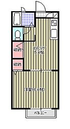 サンパレス庄内 1DKの間取図画像