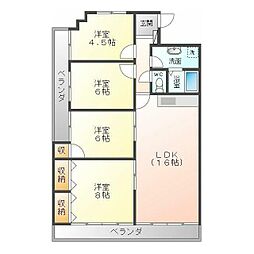 ワールドテラス 4LDKの間取図画像
