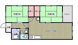 センチュリーマンション 2LDKの間取図画像