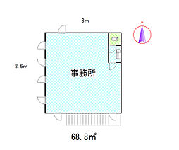 アイビー館 1Kの間取図画像