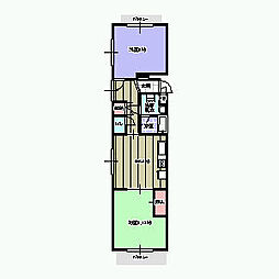 第6水野マンション 2DKの間取図画像