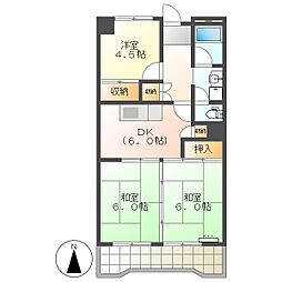 高知市城山町 3DK 4F(ペット・初期費用減額CP) 4階