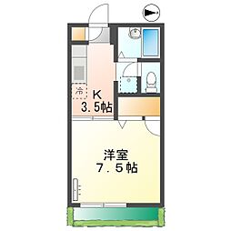 高知市神田 1K 1F 1階