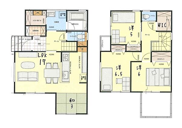 ■建物プラン(外観、間取り)ご要望に応じて変更できます。