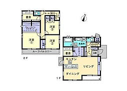 高知市曙町 一戸建 3LDKの間取り