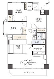 アルファステイツ桟橋通り2 4LDKの間取図画像