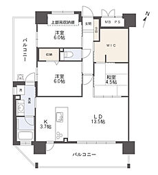 アルファステイツ新屋敷 3SLDKの間取図画像