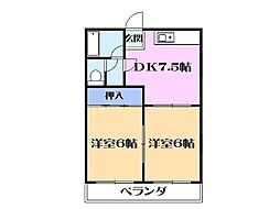 間取図画像 2DK