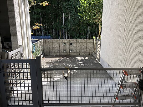 ドッグラン　日影もあります。