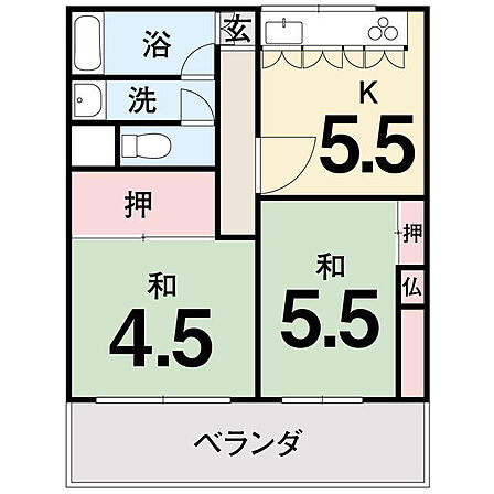 2K 間取り