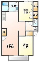 間取図画像 2LDK