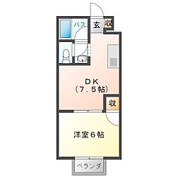 間取図画像 1DK