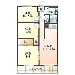 間取図画像 3LDK
