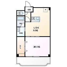 楽住庵 1LDKの間取図画像