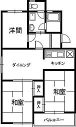 コーポL 3LDKの間取図画像