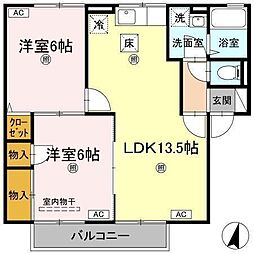 間取図画像 2LDK