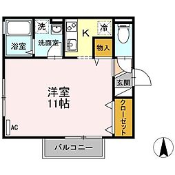 ブルー南金田 ワンルームの間取図画像