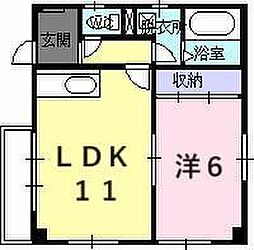 メゾン山崎 1LDKの間取図画像