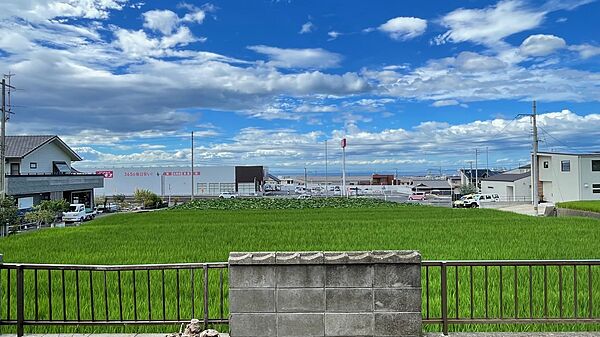 庭からの風景