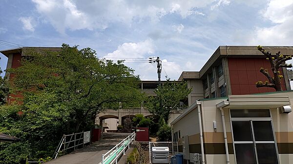 川津小学校　610ｍ