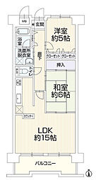 ジョイフルプラザ高岡弐番館 2LDKの間取図画像