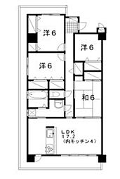 マリベール中須賀 4LDKの間取図画像
