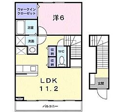 プロムナード本郷 1LDKの間取図画像