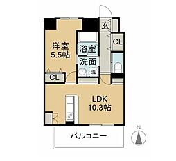 間取図画像 1LDK