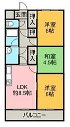 間取図画像 3DK