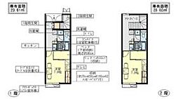 レオパレスプロヴァンス009 1Kの間取図画像