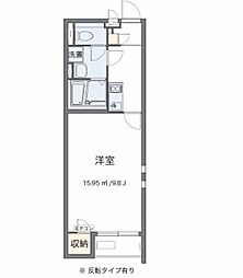 クレイノALTA新地 1Kの間取図画像