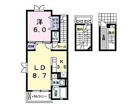 サンリット・ヴィラ9B 1LDKの間取図画像