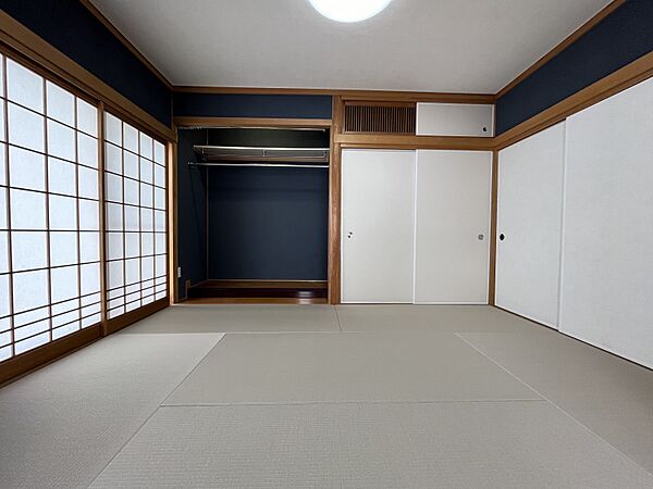 1階和室です。収納を作りさまざまな用途にご利用いただけます。