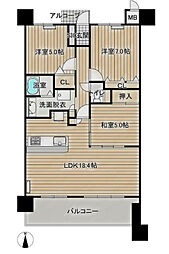 ロイヤルガーデン三条 3LDKの間取図画像