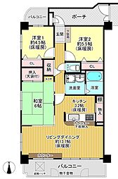 グランディア永木 3LDKの間取図画像