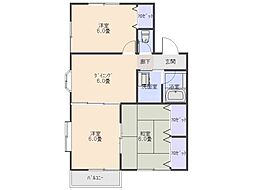 間取図画像 3DK