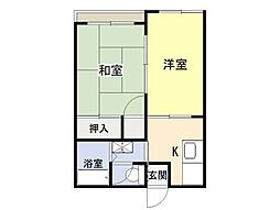 コーポイズミ 2Kの間取図画像