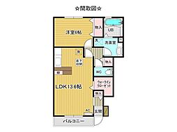 スフィーダ3 1LDKの間取図画像