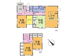 秋田市楢山南新町上丁 4LDKの間取り